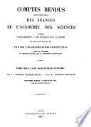 Télécharger le livre libro Comptes Rendus Hebdomadaires Des Séances De L'académie Des Sciences